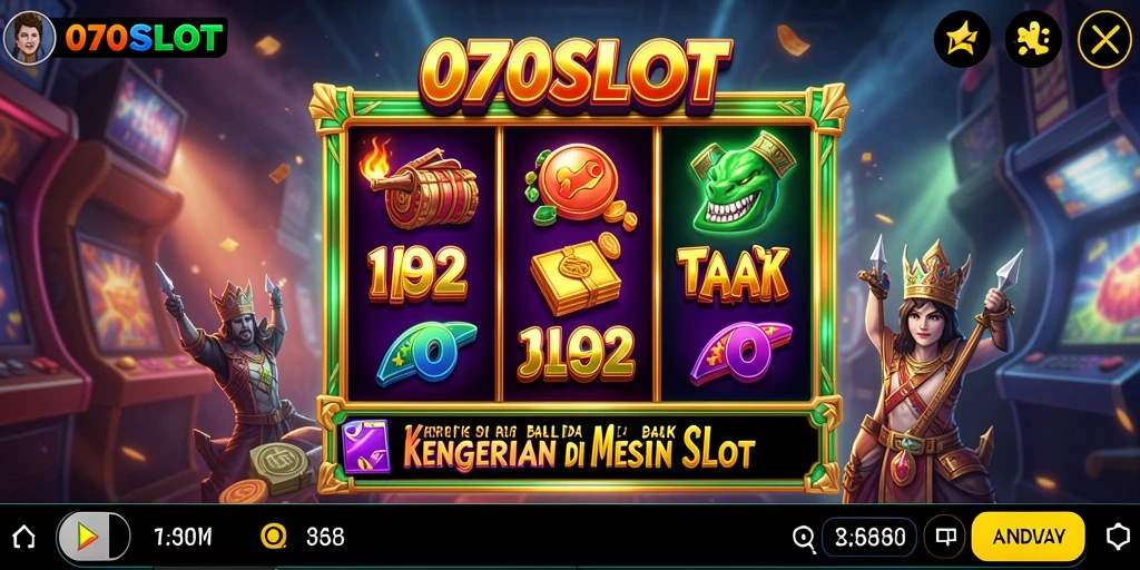Tampilan gameplay menegangkan dari 070SLOT dengan nuansa horor yang mencekam.