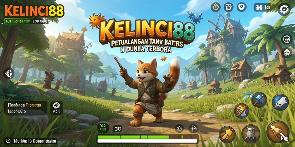 Screenshot KELINCI88 menampilkan petualangan seru di dunia Open World.