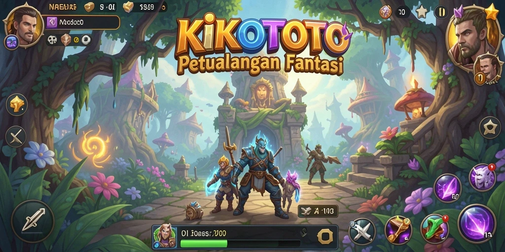 Tangkapan layar KIKOTOTO menampilkan aksi seru dalam petualangan.