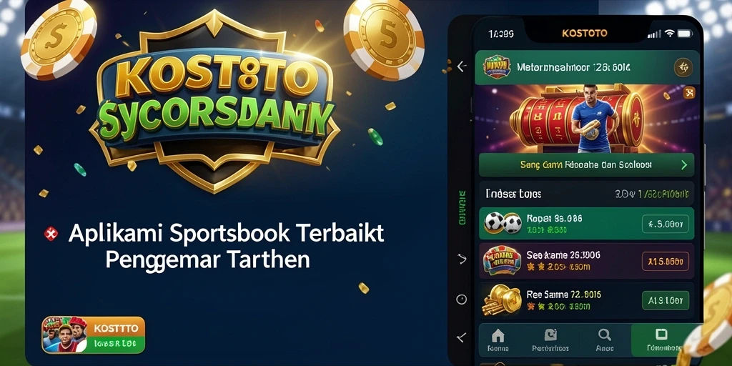 Tampilan utama KOSTOTO dengan berbagai pilihan taruhan olahraga.