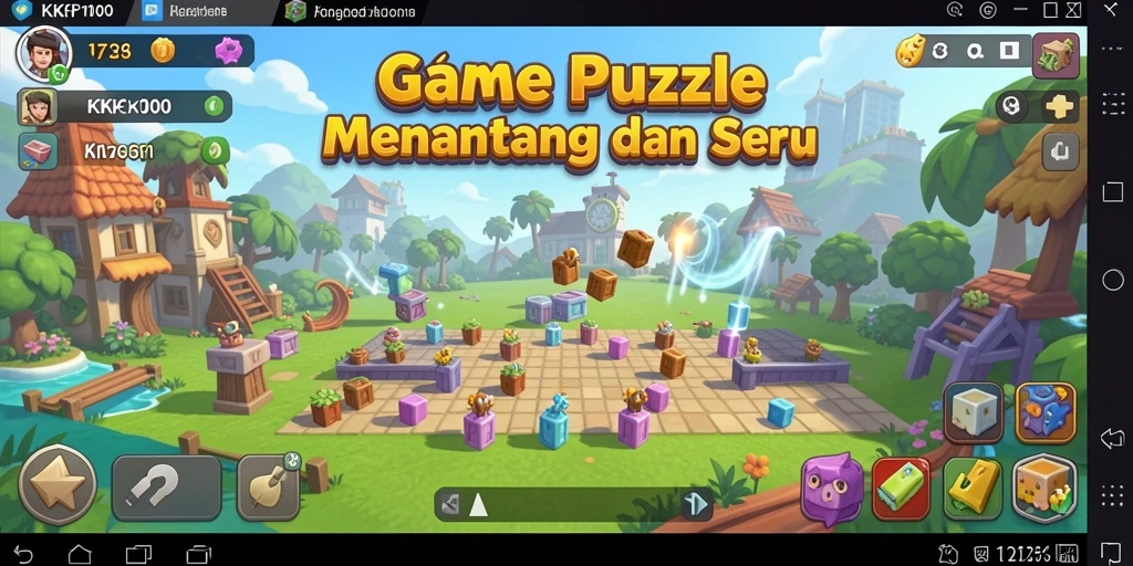 Tampilan gameplay Puzzle KPK100 yang menarik dan interaktif.
