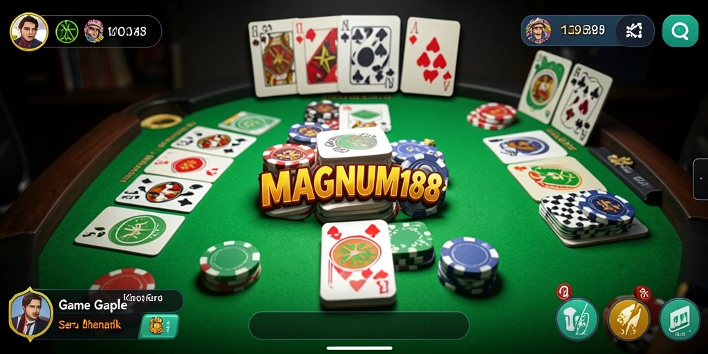 Tampilan gameplay seru dan interaktif dari MAGNUM188 yang menarik.