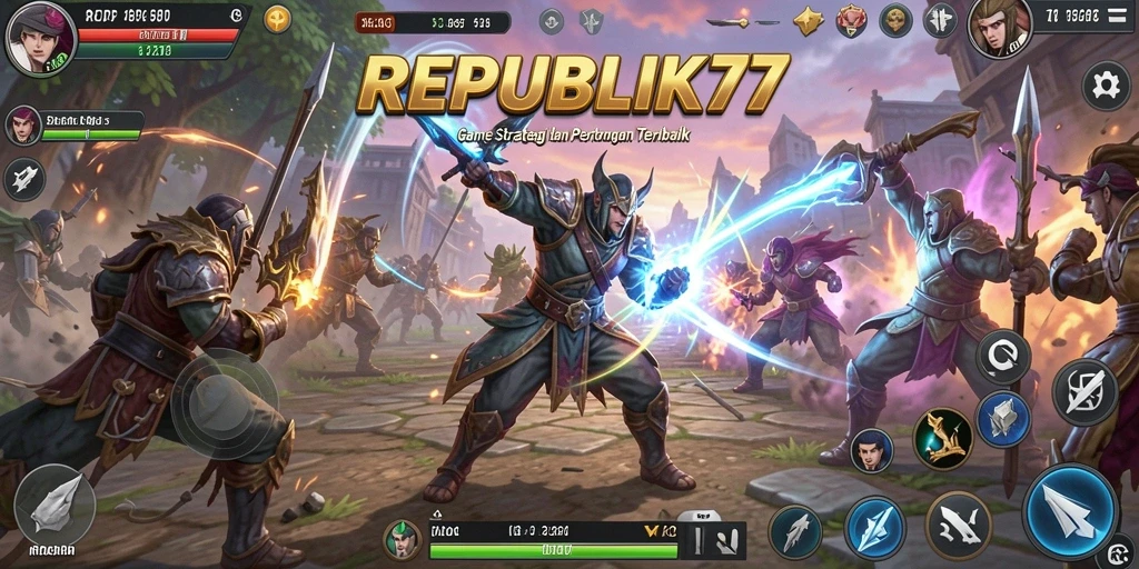 Tampilan gameplay menarik dari REPUBLIK77 dengan strategi yang mendebarkan.