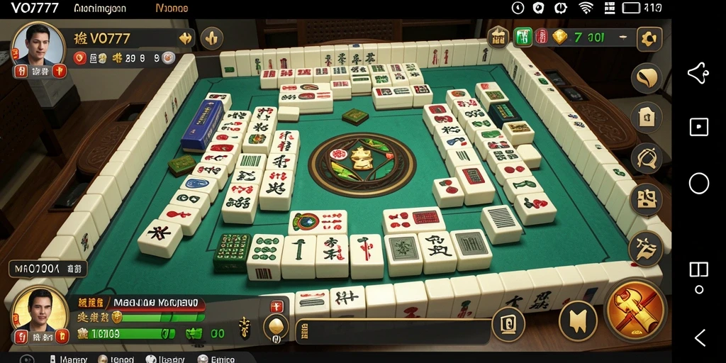 Tampilan gameplay menarik dari permainan Mahjong VO777.